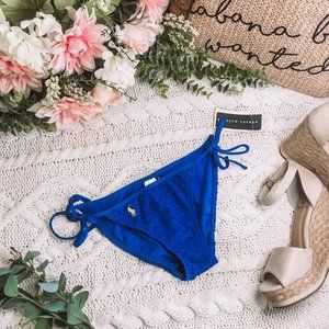 Ralph Lauren Blue Side Tie Bikini Bottoms XS NWT